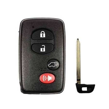 KeylessFactory: REPLACEMENT 4 BUTTON REMOTE SHELL FOR TOYOTA SMART KEY HYQ14AAB W/ Hatch